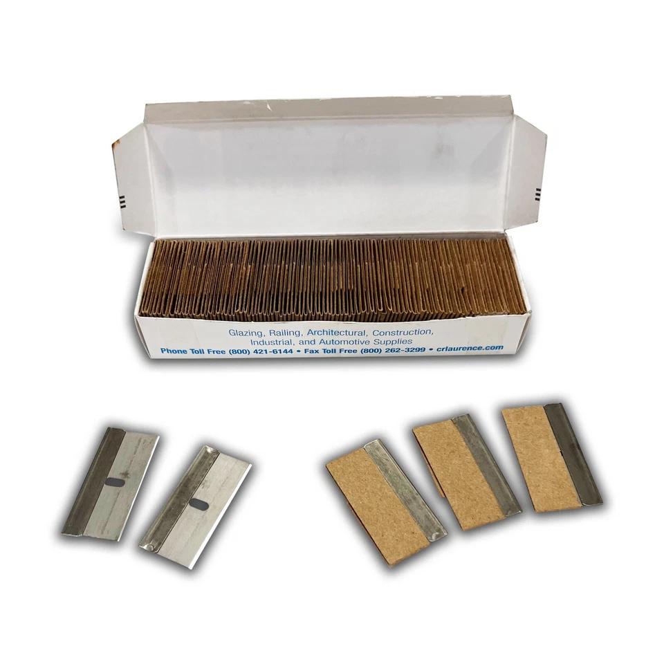 100 Pack Single Edge Razor Blades Heavy Duty KKB12 Scraper Knife Mat Cutter - Image 2 of 4