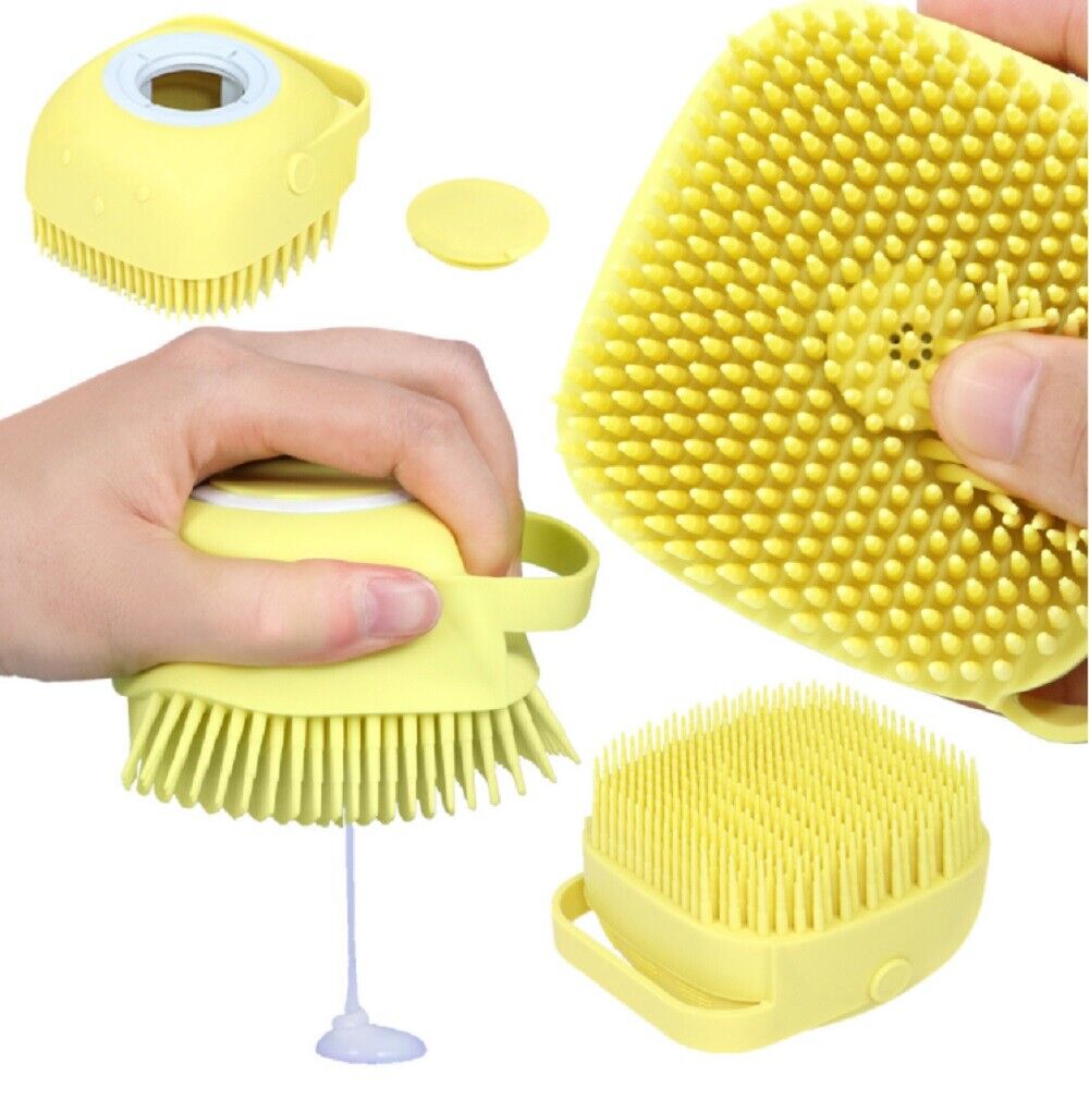 Silicone Bath Body Brush Scrubber with Soap Dispenser-Handheld Bath Scrubber US - Picture 6 of 35