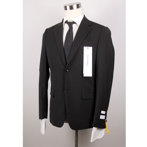 Calvin Klein Men's Blazer Jacket Size 38S Skinn-Fit Wool Blend Stretch E04542 - Picture 2 of 7