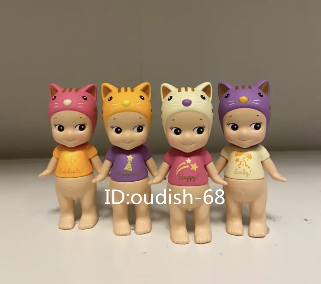 4 PCS Sonny Angel Lucky Meow Meow Series Mini Figure Confirmed