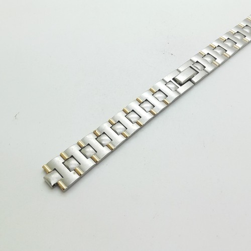 Uhrenarmband Bicolor Metall Ersatzarmband Uhr Gliederband Bandbreite 15mm 290531 - Picture 2 of 3