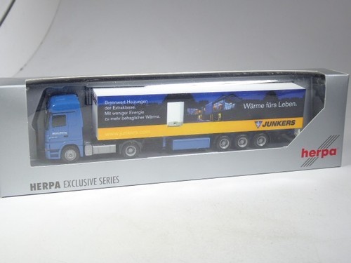 (YG-18) Herpa Exclusiv Mercedes Actros Willi Betz Junkers Wärme fürs Leben, OVP