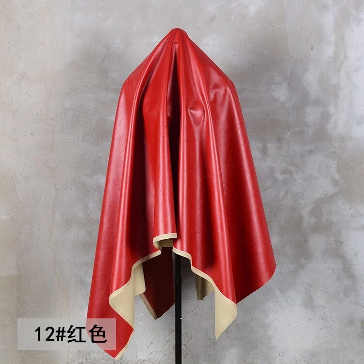 140CM Matte Glossy Faux Leather Fabric Soft Imitation Sheepskin Fabrics Sewing - Image 4 of 4