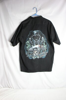 Vintage Mens Button Down Street Breed 2002 Fifth Sun Ruff Rider Xl