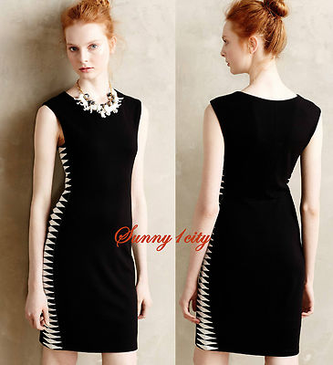 NWT M Anthropologie Vector Dress By Bailey 44 Wardrobe staple, made in USA RARE