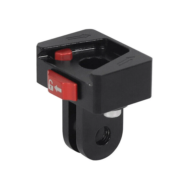 For GoPro Hero 13 12 11 10 Mini Action Camera Cover V Lock 1/4 Base Mount Clamp - Image 4 of 4