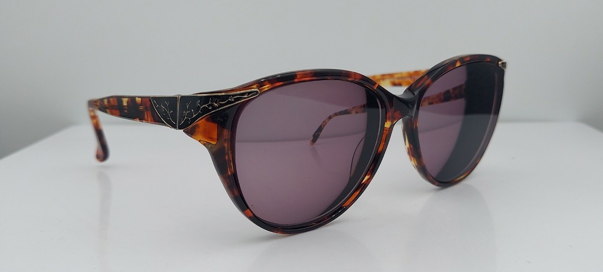 Laura Ashley Tortoiseshell Sunglasses with Brown Lenses LAURA ASHLEY SUN 27 OVAL FULL RIM DESIGNER SUNGLASSES 52-15  main image 4