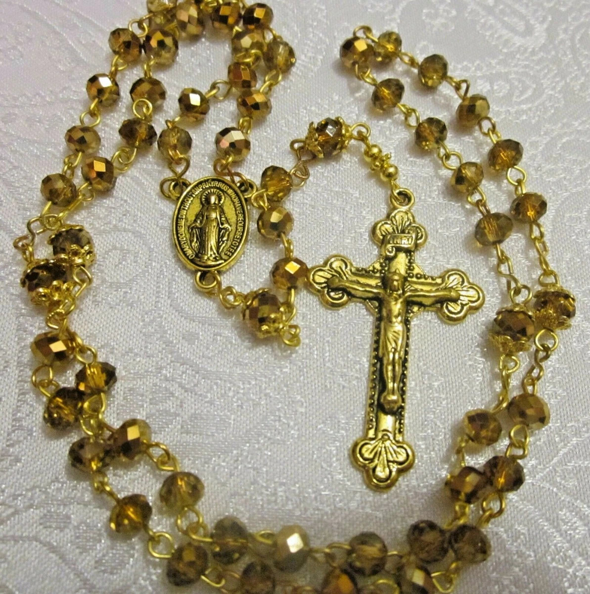 74pc Antique Gold Metal Rosary Kit by hildie & jo