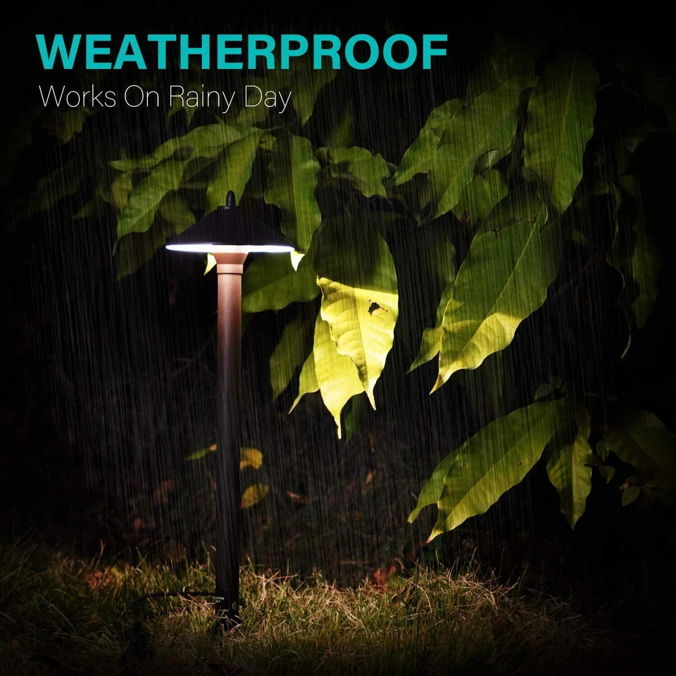 Pathway Light 6 Pack Low Voltage Halogen Outdoor Landscape Lighting Decor - Image 4 of 4