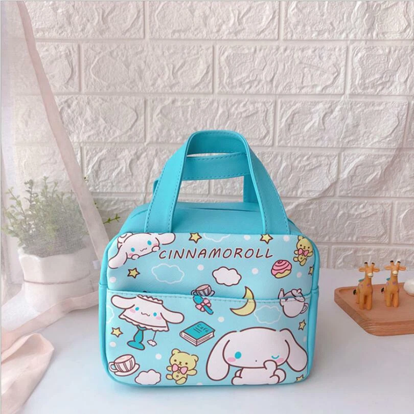 Cute Girl's Cinnamoroll Lunch Box Bag Storage Insulated Cooler Handbag Tote  Case