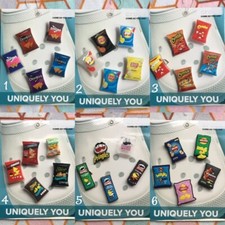 Crocs Handmade jibbitz 5pc Chips Pringles doritos lays Cheetos Shoe Charm set