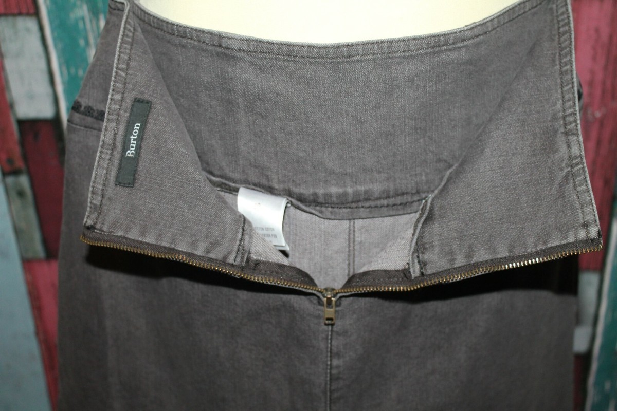Jupe Trapèze Femme Burton - Taille 40, Couleur Brun Taupe, Occasion En Très Bon état