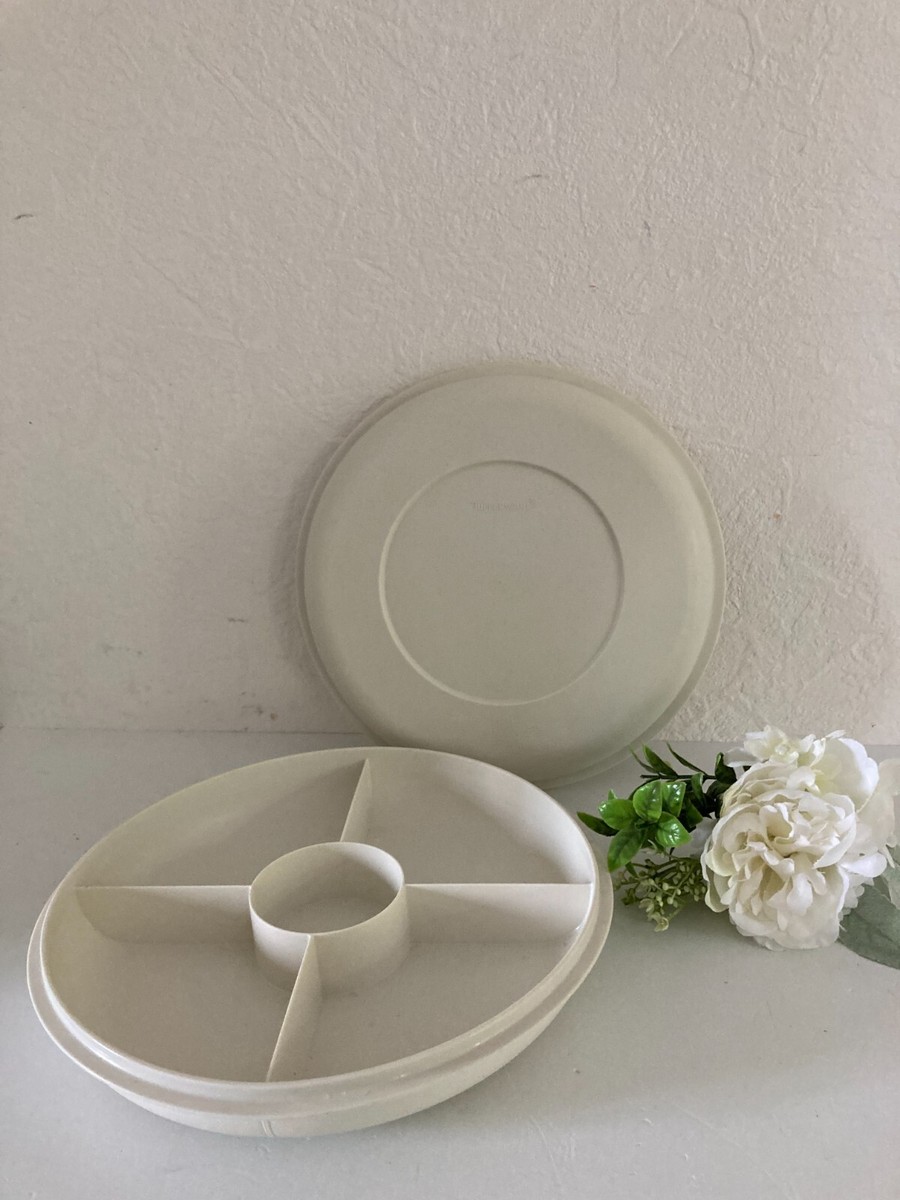 1024⚜️ Compotier Plat Plateau de Service Présentoir Tupperware Diamètre
