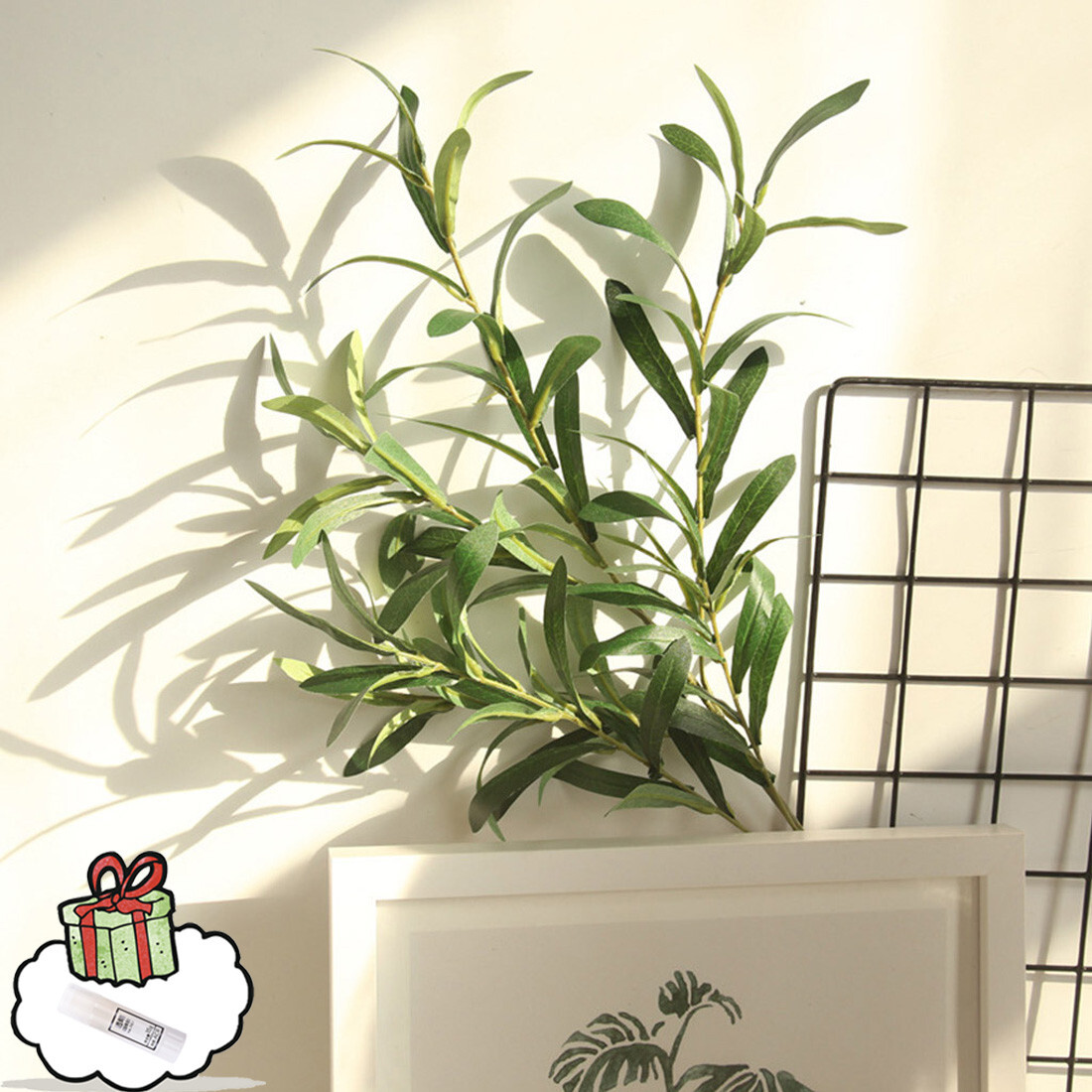 Artificial Plants Fake Leaf Foliage Bush Home Office Garden Flower Wedding Decor-image