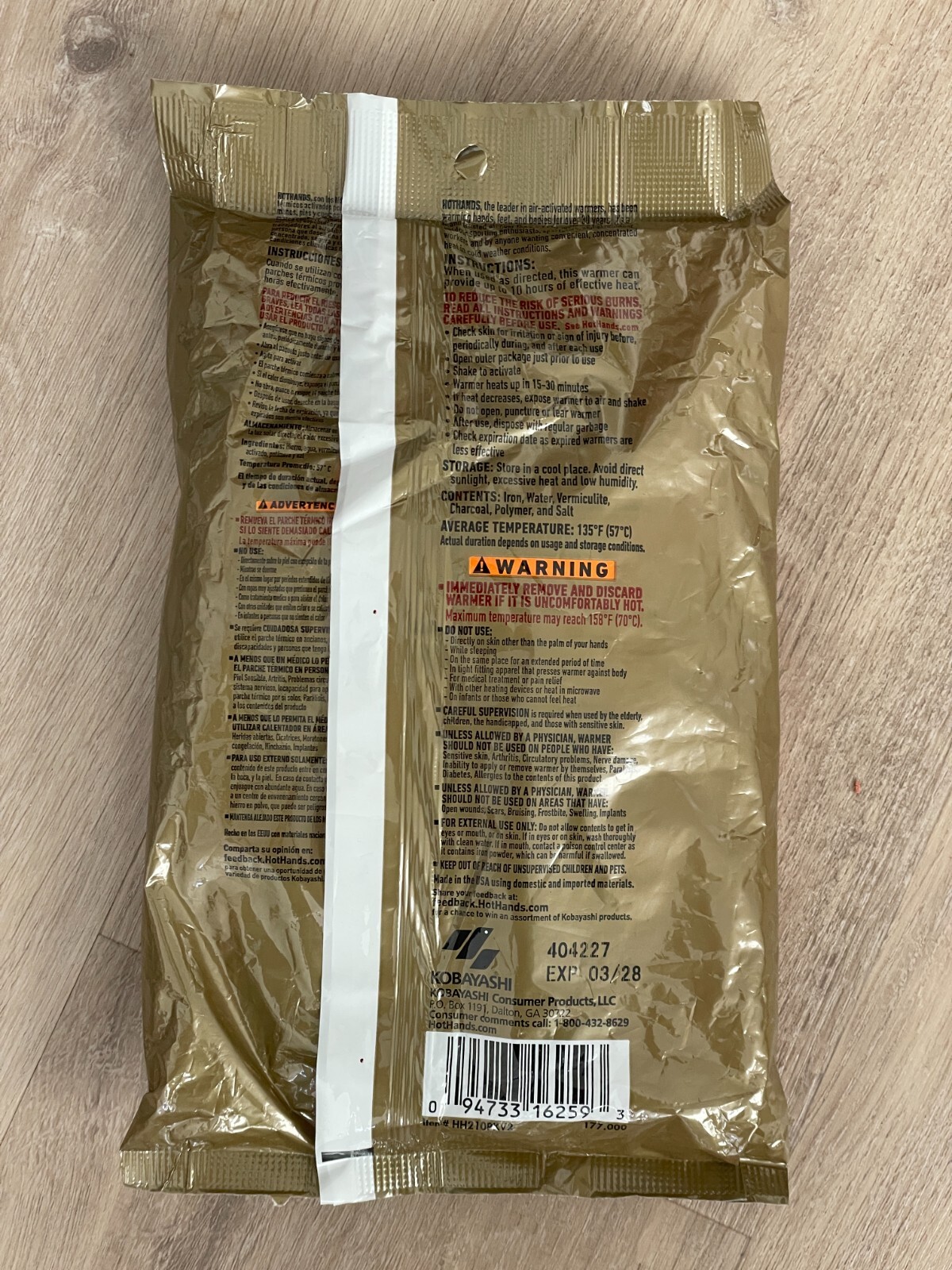 HOTHANDS Hand Warmers Value Pack 10 PAIRS Exp 03/28 Winter Outdoor