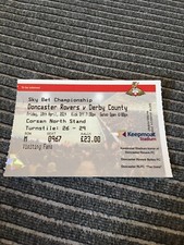 DONCASTER ROVERS V DERBY COUNTY USED MATCH TICKET CHAMPIONSHIP 18 APRIL 2014