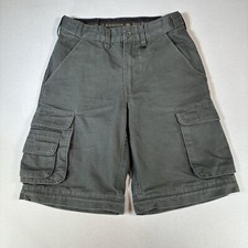 BSA Boy Scout America Cargo Shorts Youth Size 8 Uniform Canvas Green Cotton