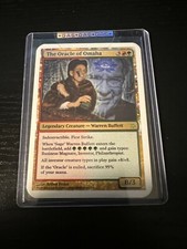 G.A.S. Tarjeta coleccionable #21 Warren Buffet The Oracle Of Omaha Magic The Gathering Magic Invest blanca