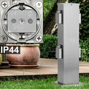 Vierer Steck Dosen Außen Stand Strom Verteiler Garten Energie