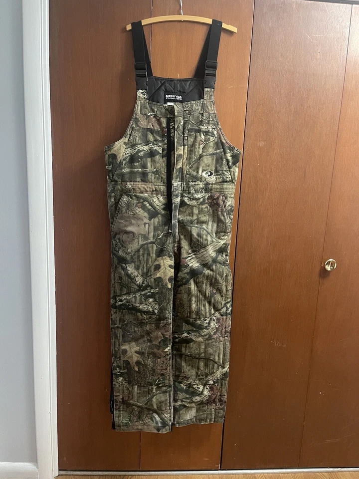 Mossy Oak Pursuits Insulated Hunt Bibs, insulated Camo Bibs for Men  - Image 4 of 4
