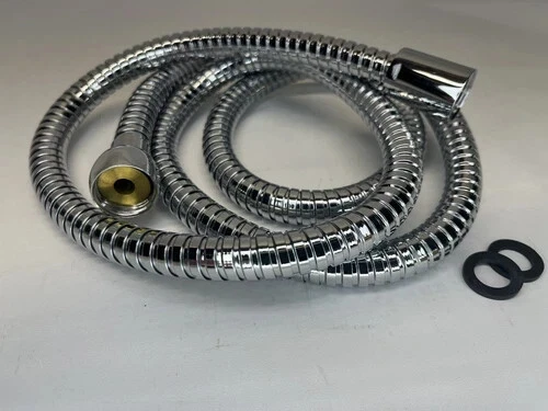 Manguera de ducha de mano de repuesto flexible de acero inoxidable de 60 pulgadas para autocaravana o hogar 5 pies Foto 3 de 4
