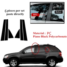 Decal Cover Pillar Posts Door Trim 6pc Fit For Equinox PONTIAC Torrent 2005-2009