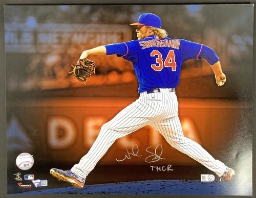 Noah Syndergaard Signed Photo 11x14 NY Mets Autograph Fanatics Baseball MLB - Picture 2 of 4