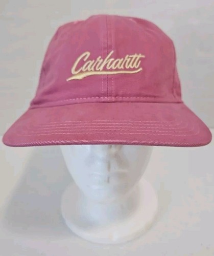 Carhartt Damen Canvas Script Graphic Cap Strap Back Pink OSFM Neu mit Etikett