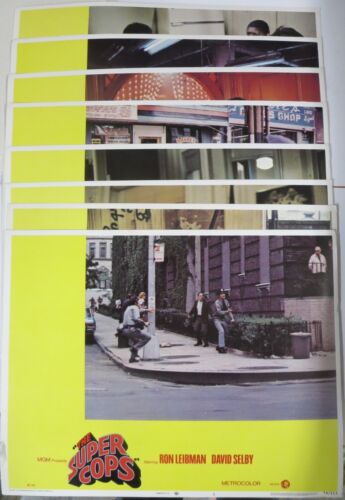 THE SUPER COPS (1974) lot de huit (8) cartes lobby 11 x 14" Gordon Parks !  - Photo 1 sur 9