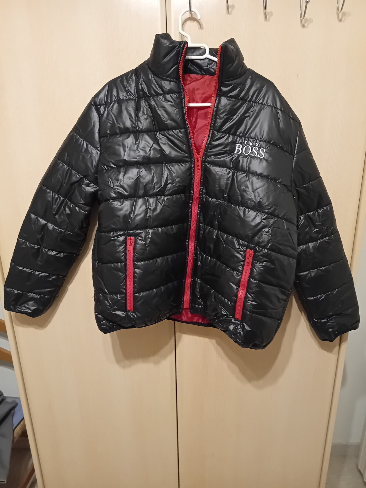 chaqueta de plumas negro