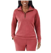 Member's Mark Quarter Zip Pullover Size XXL Coral Bisque