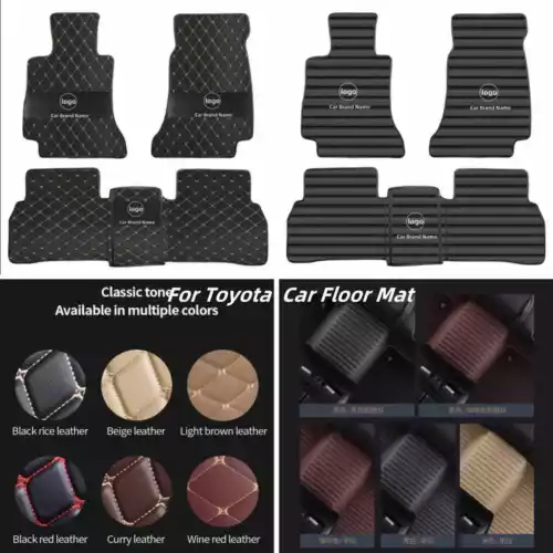 For Alfa Romeo Car Floor Mats All Models Foot Pads Leather Waterproof Carpets - Foto 5 di 33