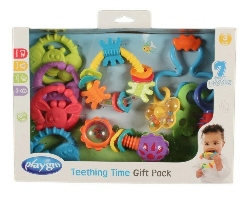 Playgro Teething Time Gift Pack 7 Pc for Baby NEW
Opens in a new window or tab