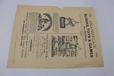 USA 1879 crandall's blocks toys and games ad NY orange Judd Co
