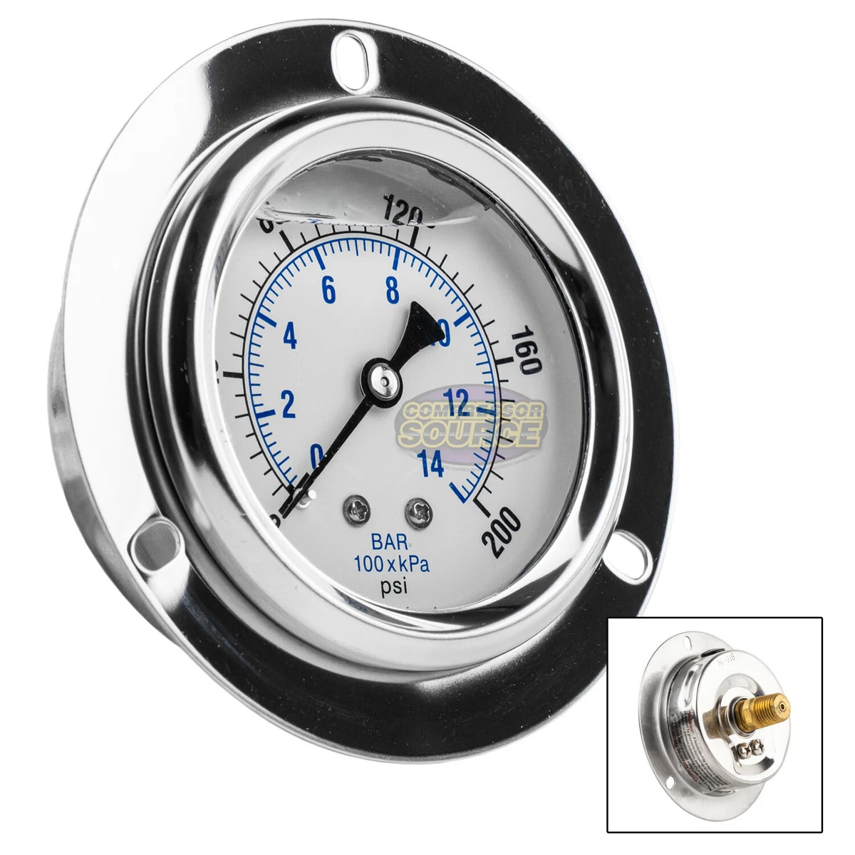 Top mount 2024 pressure gauge