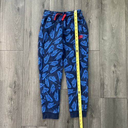 Nike Boys M Jogger Sweatpants Blue All Over Print - Picture 6 of 9