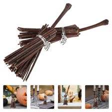 2pcs Witch Mini Broom Crafts Mini Brooms Halloween Decorations Halloween Props