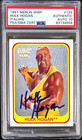 Hulk Hogan Signed 1991 Merlin Italian WWF Card #129 PSA/DNA 63134658  Auto 10
