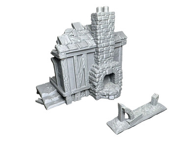 Schmiede Ruinen Kasenport Gelände Fantasy Mittelalter Landschaft 15mm 20mm 28mm