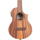Kala KA-TK-T-CE Exotic Wood Series Teak Tri-Top Tenor Ukulele