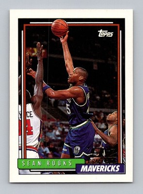 1992-93 Topps #292 Sean Rooks Near Mint or Better Rookie