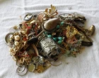 5 Pounds Vintage to Modern Costume Mystery Jewelry Junk Tangled Estate Craft Lot