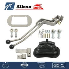 GM NP205 8-Bolt Stainless Twin-Stick Shifter W/Boot For Transfer Case Shifter