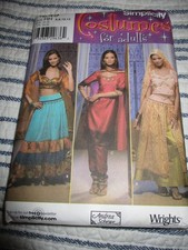Simplicity Costume 4249 Uncut Andrea Schewe Belly Dancer Size 6 8 10 12 Pattern