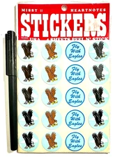 VTG Heartnotes Eagles Fly Teacher Stickers School Rewards - 4 sheets