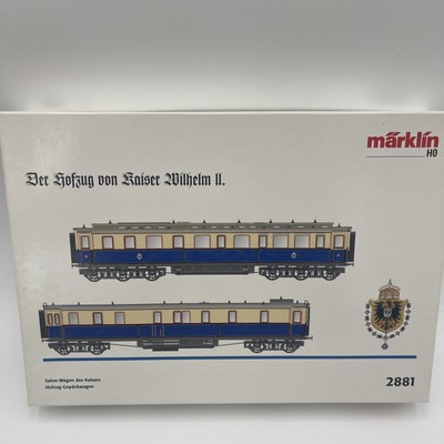 B11-3 TRAIN CARS - SET OF 2 IMPERIAL COURT CARS - HO SCALE MARKLIN HO #2881 NEW