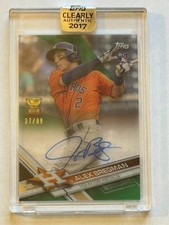 2017 Topps Clearly Authentic Autograph Green Alex Bregman RC /99 sealed