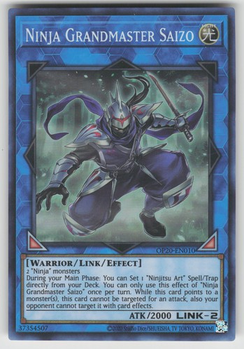 Ninja Grandmaster Saizo OP20-EN010 YuGiOh OTS Tournament Pack 20 card