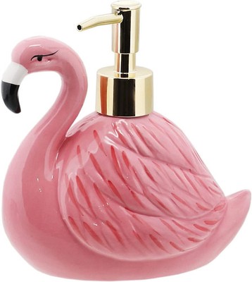 Servette Home Flamingo Seifenspender mit Pumpe für Bad oder Küche Waschbecken,