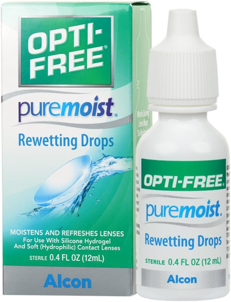 Opti-Free Puremoist Rewetting Drops, 12ml